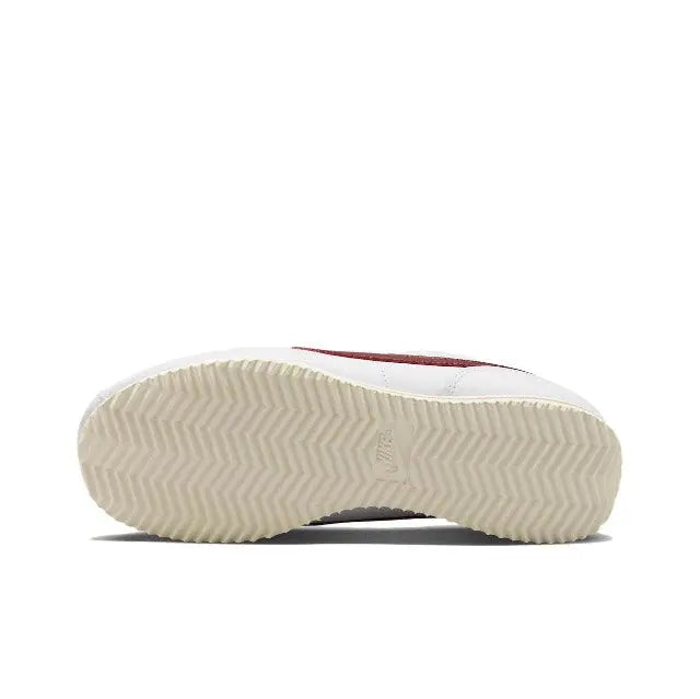 Nike Cortez sneakers, white rubber outsole with textured herringbone tread