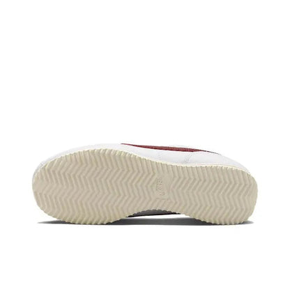 Nike Cortez sneakers, white rubber outsole with textured herringbone tread