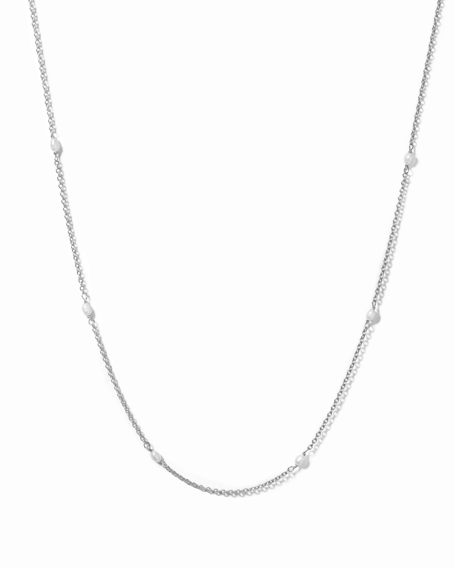 Dainty Beaded Pearl Necklace
