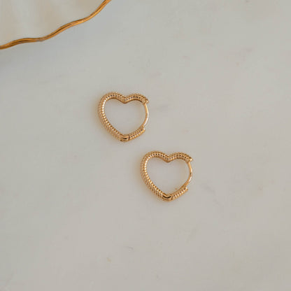 Heart Shaped Hoops