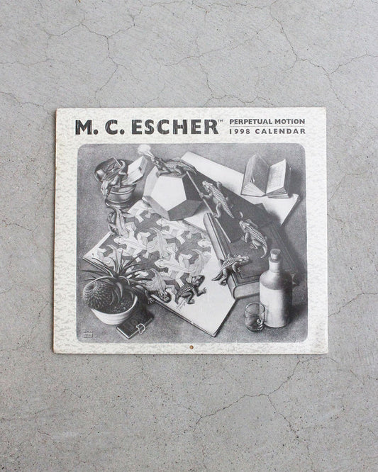 【DEADSTOCK】90s M.C. ESCHER “Perpetual Motion” 1998 Calendar