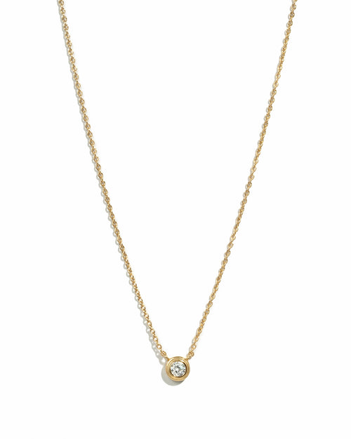 Tiny Bezel Necklace