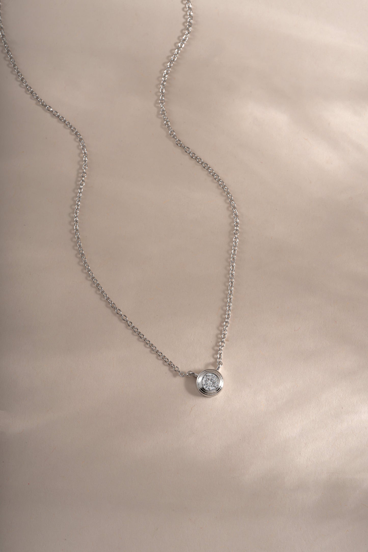Tiny Bezel Necklace