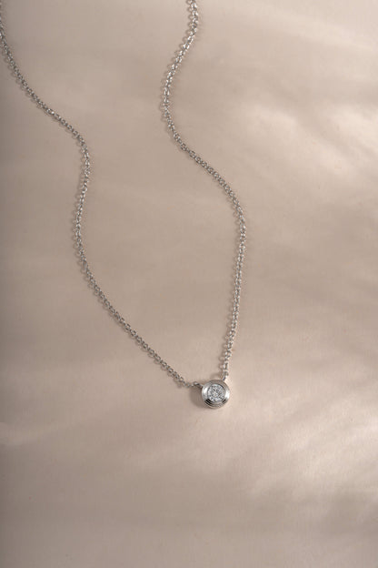 Tiny Bezel Necklace
