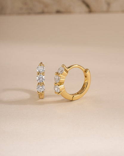 8mm Stacy Hoop Earrings