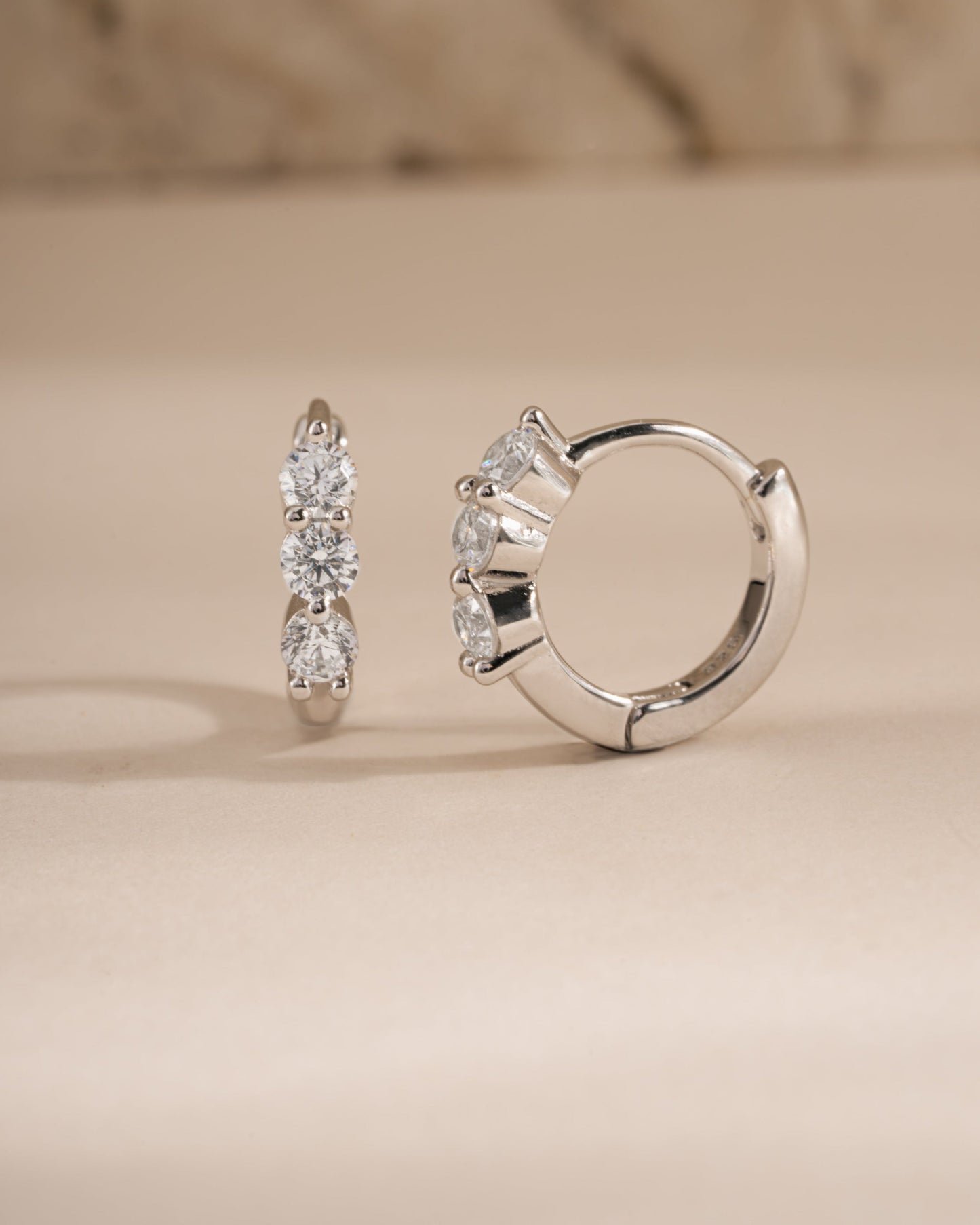 8mm Stacy Hoop Earrings