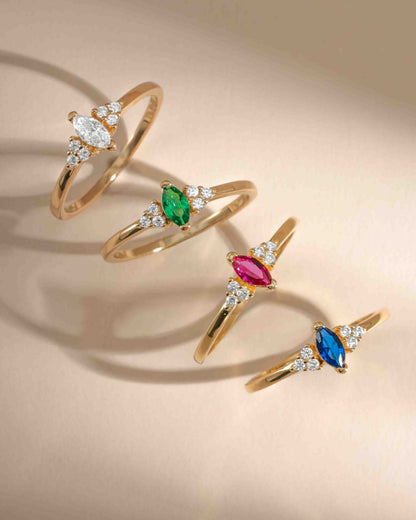 Emerald Marquise Ring