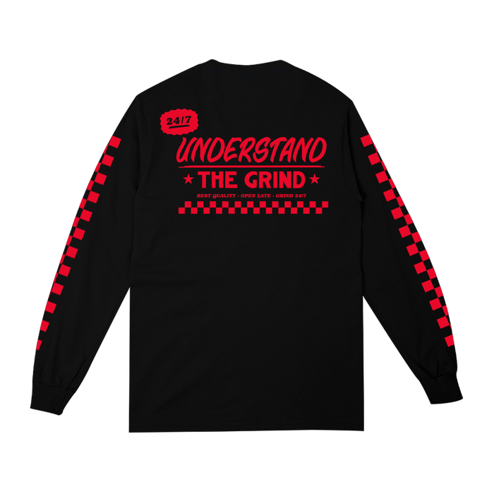Dinner is Served Long Sleeve Tee - Black