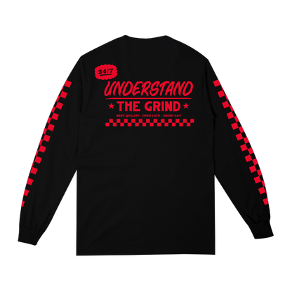 Dinner is Served Long Sleeve Tee - Black