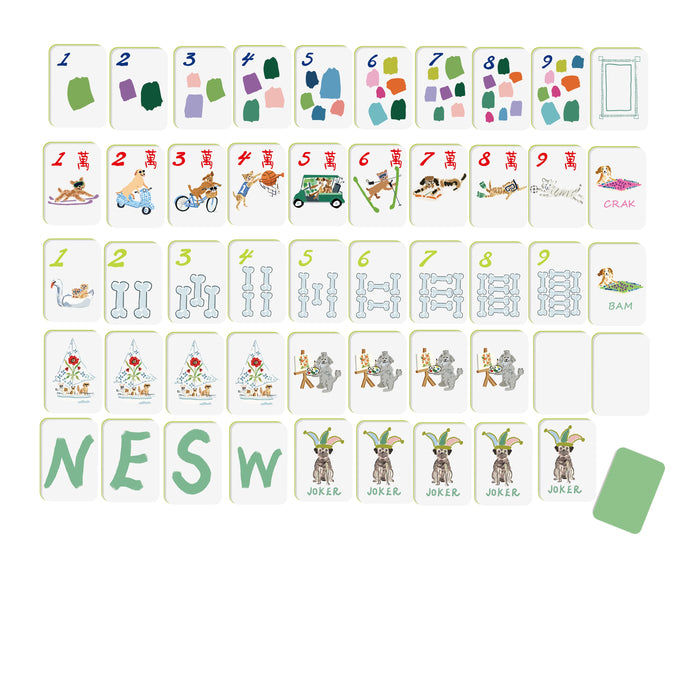 Doggie Dog Mahjong Tiles