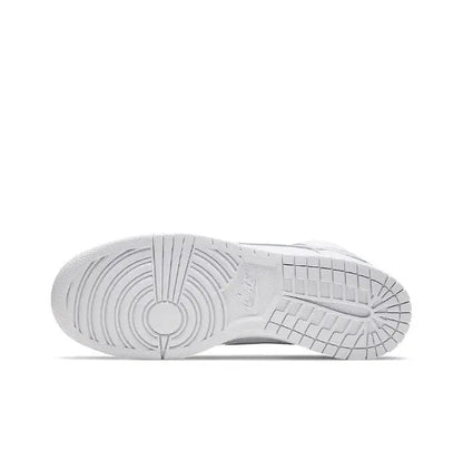 High-top sneakers outsole in white rubber with ridged herringbone-style tread