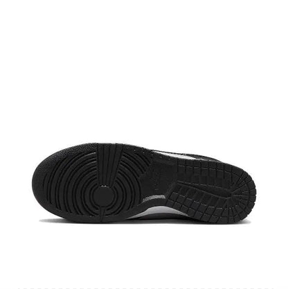 Low-top sneaker outsole, black rubber tread