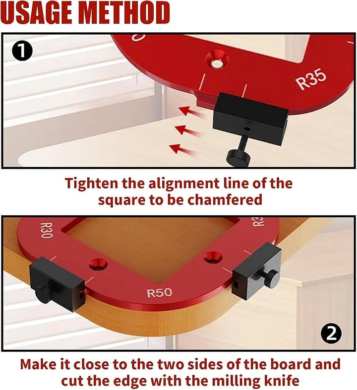 Dailyardtool¬Æ The Ultimate Cutting Template: Achieve Accurate Angles and Arcs with Ease