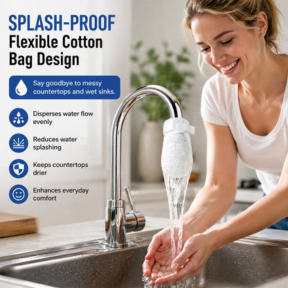 ‚ú®Faucet Filter Cotton Bags - Universal, 100 PCS Splash-Proof Faucet Filter Set