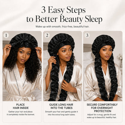 BUY 1 GET 1 FREEüî• Silk Bonnet for Long Curly Hair
