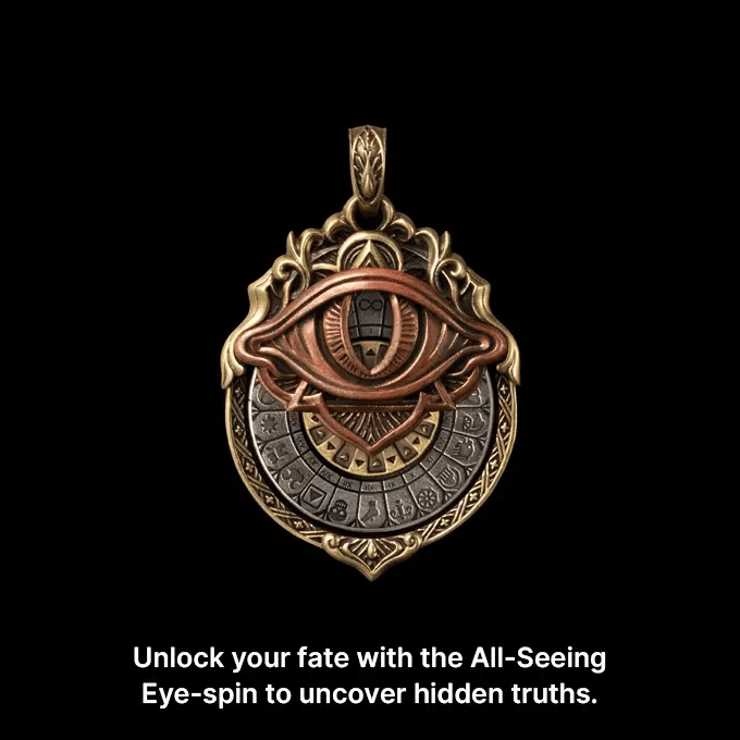üëÅÔ∏è‚Äçüó®Ô∏èHandmade Tarot Vision Pendant: Connect to Cosmic Wisdom Anytime(Cheat Sheet Included)
