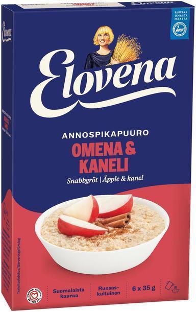 Elovena 210g apple-cinnamon porridge - Soposopo