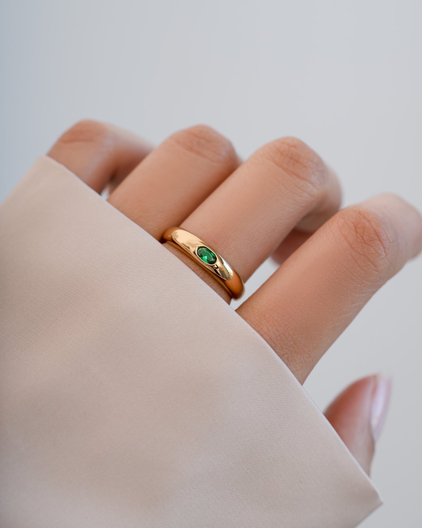 Emerald Dome Ring