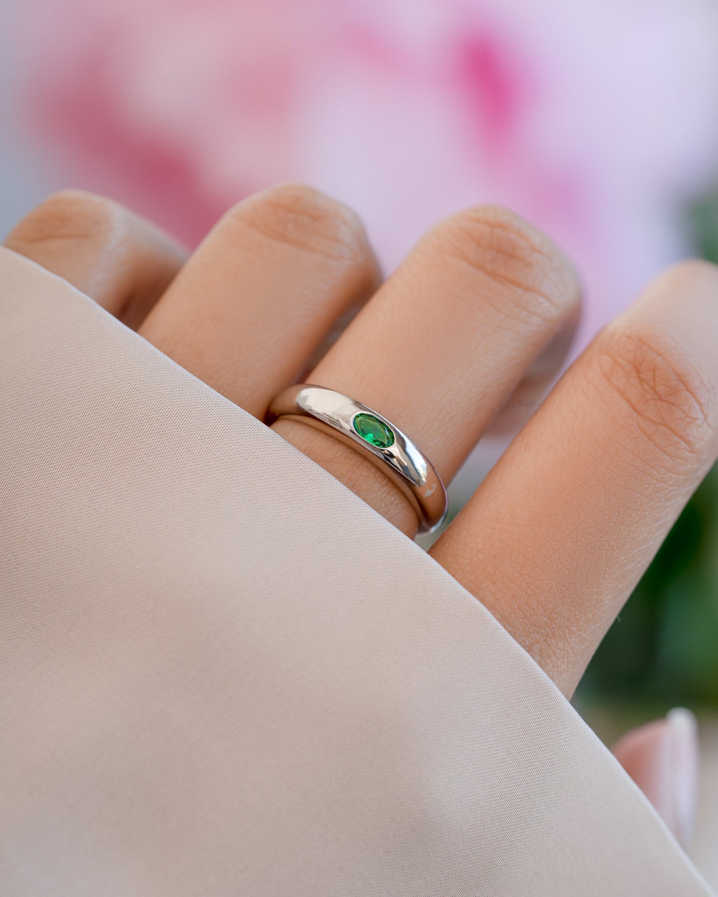 Emerald Dome Ring