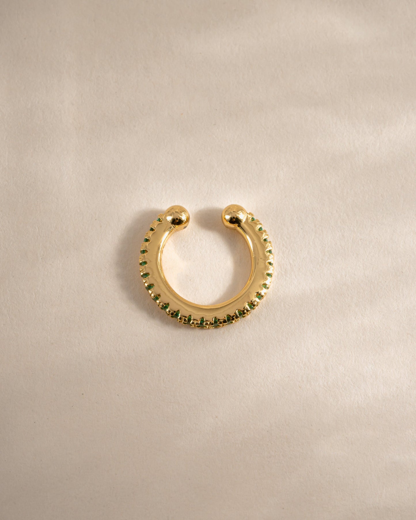 Emerald Ear Cuff