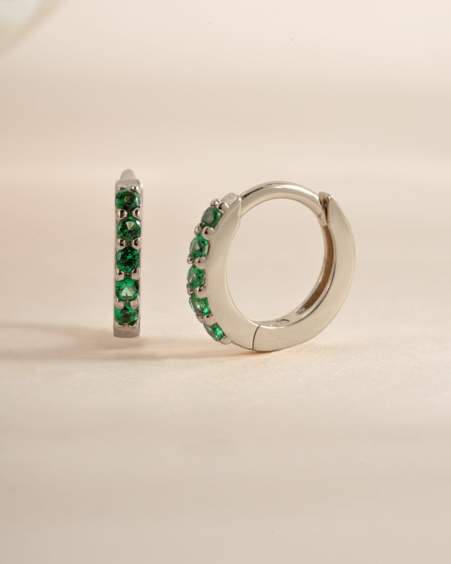 7mm Emerald Huggies