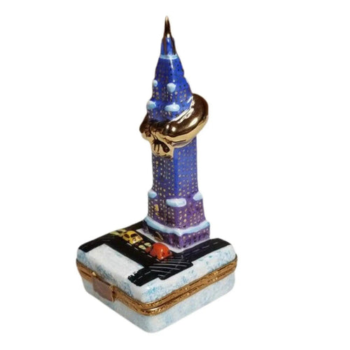 New York Holiday Limoges Box Porcelain Limoges xmas theme monuments Limoges Boxes new york French Trinket Box