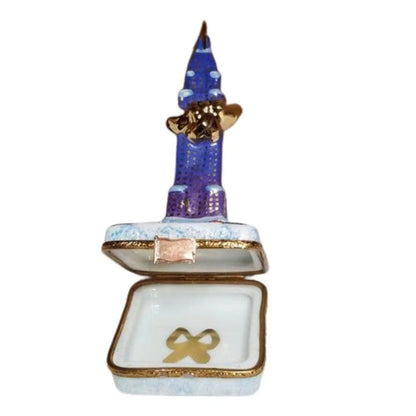 New York Holiday Limoges Box Porcelain Limoges xmas theme monuments Limoges Boxes new york French Trinket Box