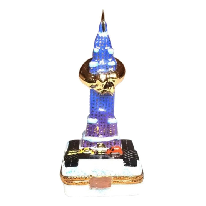 New York Holiday Limoges Box Porcelain Limoges xmas theme monuments Limoges Boxes new york French Trinket Box