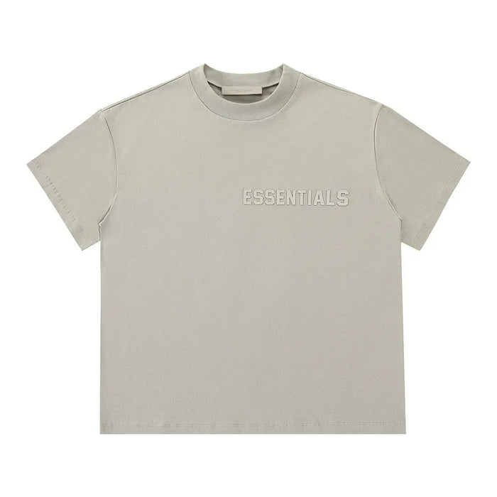 Essentials T-shirt in light gray with small chest logo print