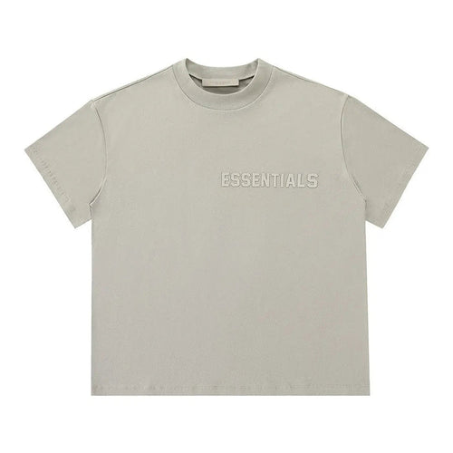 Essentials T-shirt in light gray with small chest logo print