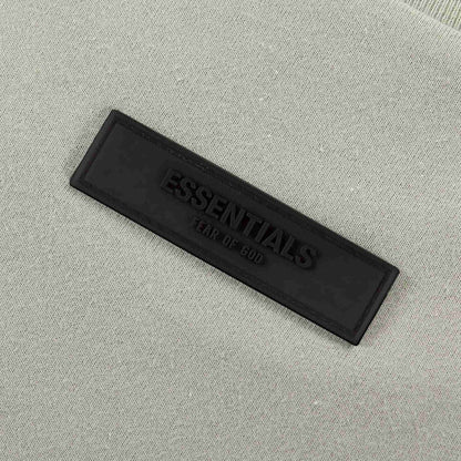 Essentials T-shirt black woven label with ESSENTIALS text