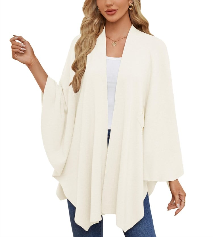 üî•Elegant Shawl Wraps Soft Open Front Poncho Shawl Wraps
