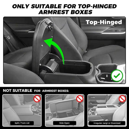 üî• Multifunctional PU Leather Car Armrest Box Mat