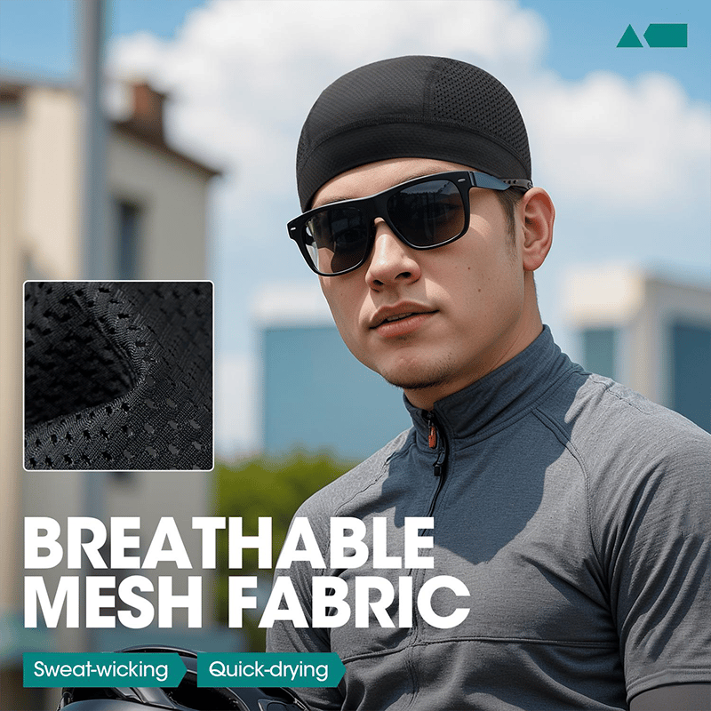 üß¢  Breathable Skull Cap | Lightweight Sweat-Wicking Head Wrap