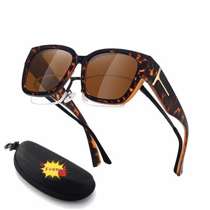 üï∂Ô∏è Polarized Fit Over Sunglasses for Women ‚Äì UV400 Protection Floral Frame Wear Over Prescription Glasses