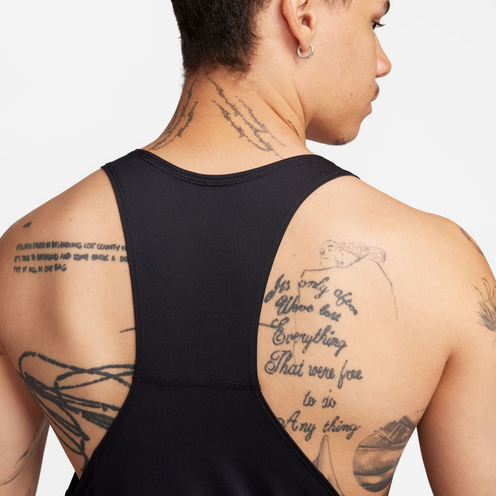 Nike Fast Men's Dri-FIT Running Singlet - Black/Reflective Silver