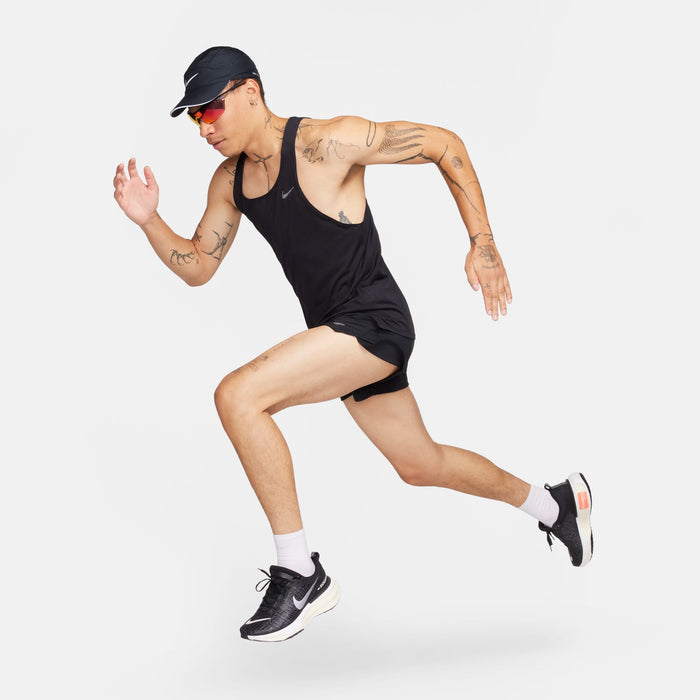 Nike Fast Men's Dri-FIT Running Singlet - Black/Reflective Silver
