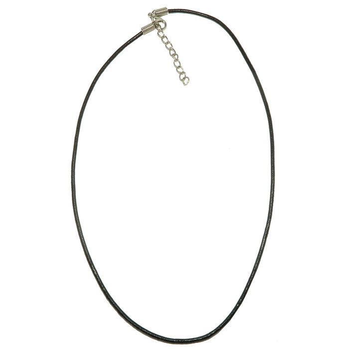 Faux Black Leather Cord