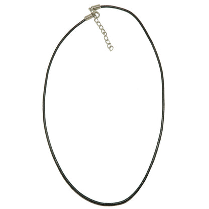 Faux Black Leather Cord
