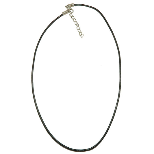 Faux Black Leather Cord