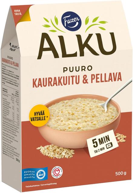 Fazer Alku Oat Fiber & Flaxseed Porridge 500 g - Soposopo