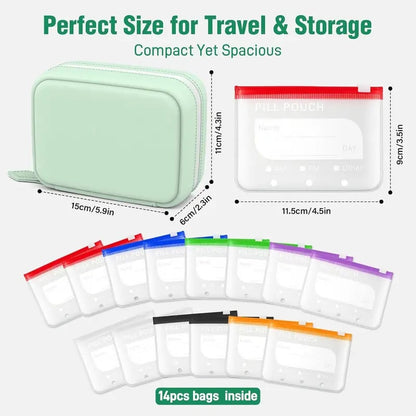 üèÜFlash Sale‚ö° 50K+ SOLD! Waterproof Pill Pouch Set-14Pcs Bags Inside
