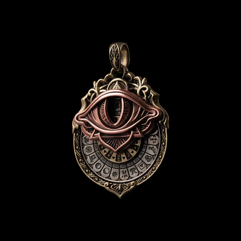 üëÅÔ∏è‚Äçüó®Ô∏èHandmade Tarot Vision Pendant: Connect to Cosmic Wisdom Anytime(Cheat Sheet Included)