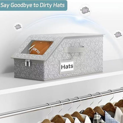 üéâüéâStackable Hat Storage Boxes for Baseball Caps