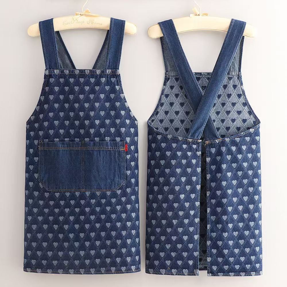 üî•Cloud-Fit Denim Apron | Ergonomic Cross-Back Design