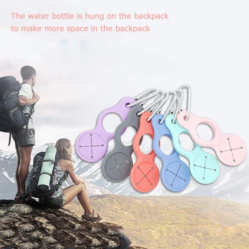 üèÜHot Sale‚ö°üåü Silicone Sport Kettle Buckle Outdoor Carabiner Water Bottle Holder