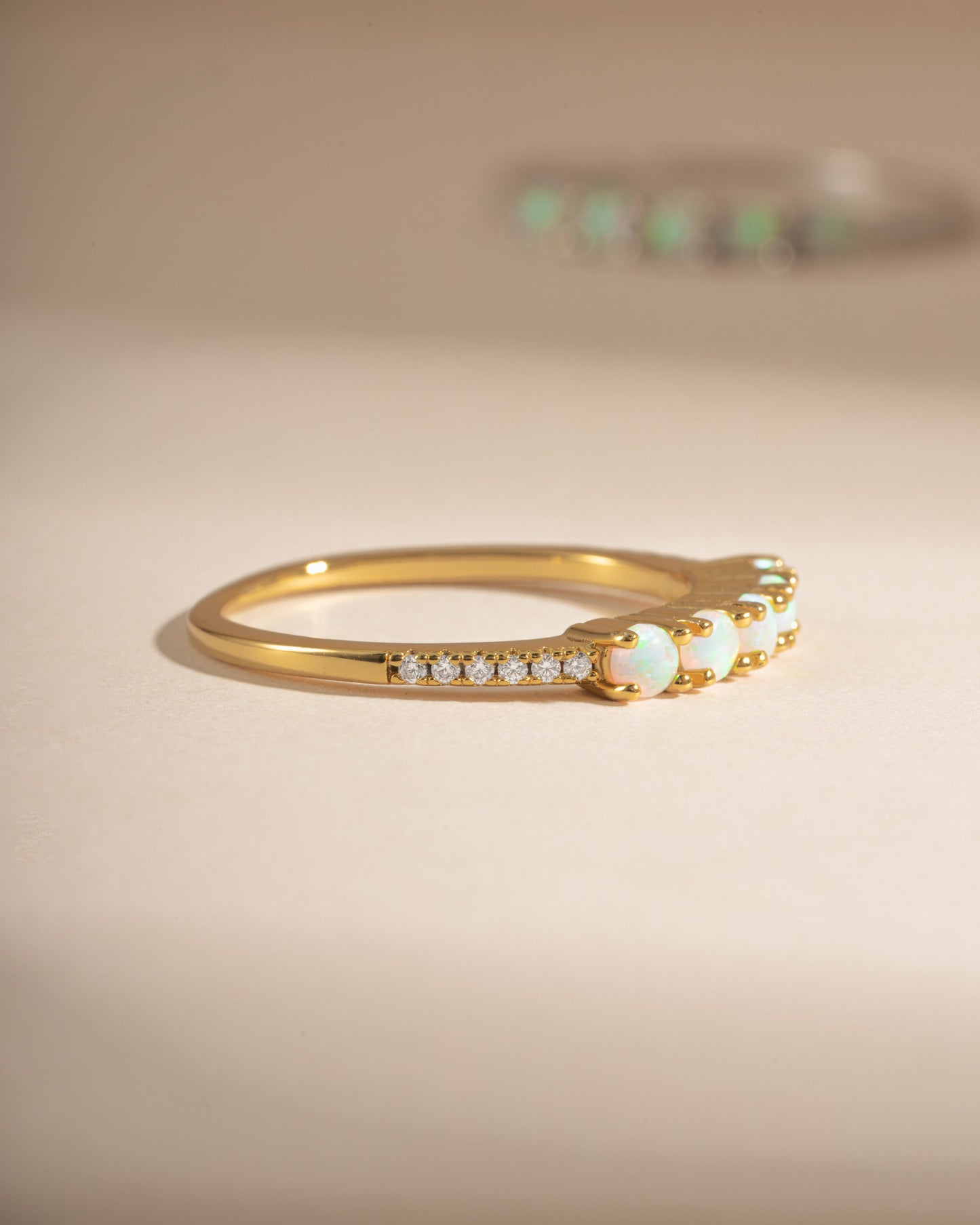 5 Stone Opal Ring