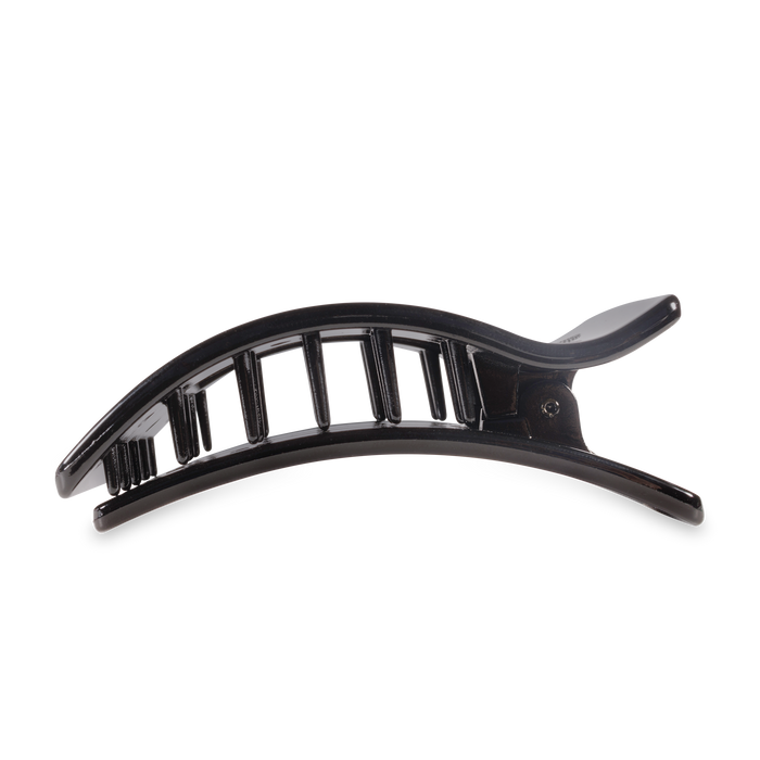 Flat Rectangle Hair Clip | Large | Jet Black - B Social Boutique