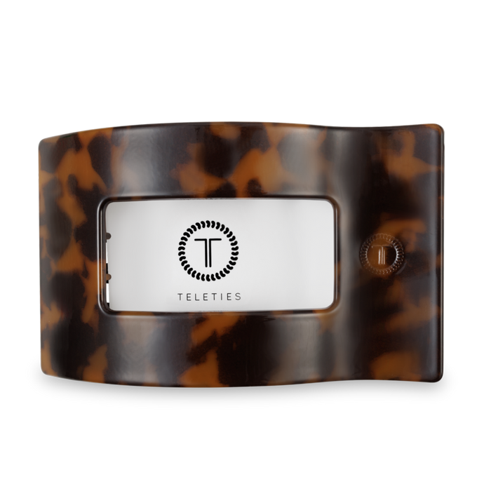 Flat Rectangle Hair Clip | Large | Tortoise - B Social Boutique