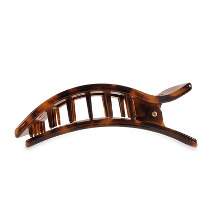 Flat Rectangle Hair Clip | Large | Tortoise - B Social Boutique